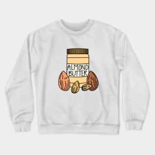 Almond, Nuts, Cute Crewneck Sweatshirt